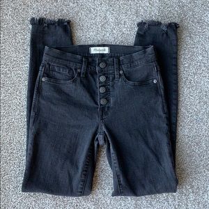 Madewell 9” Button High Waist Ankle Jeans